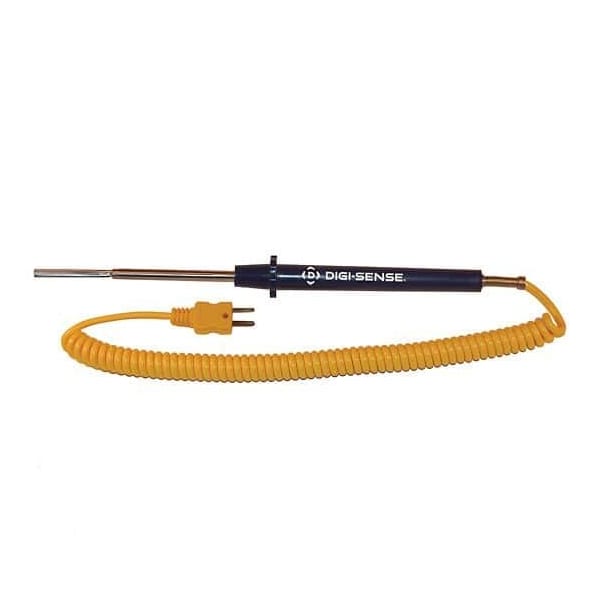 Type K Flat-Leaf Thermocouople Probe, w/